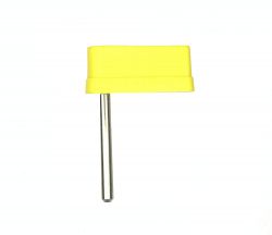 2" Yellow Mini Flipper Bat And Shaft Assembly